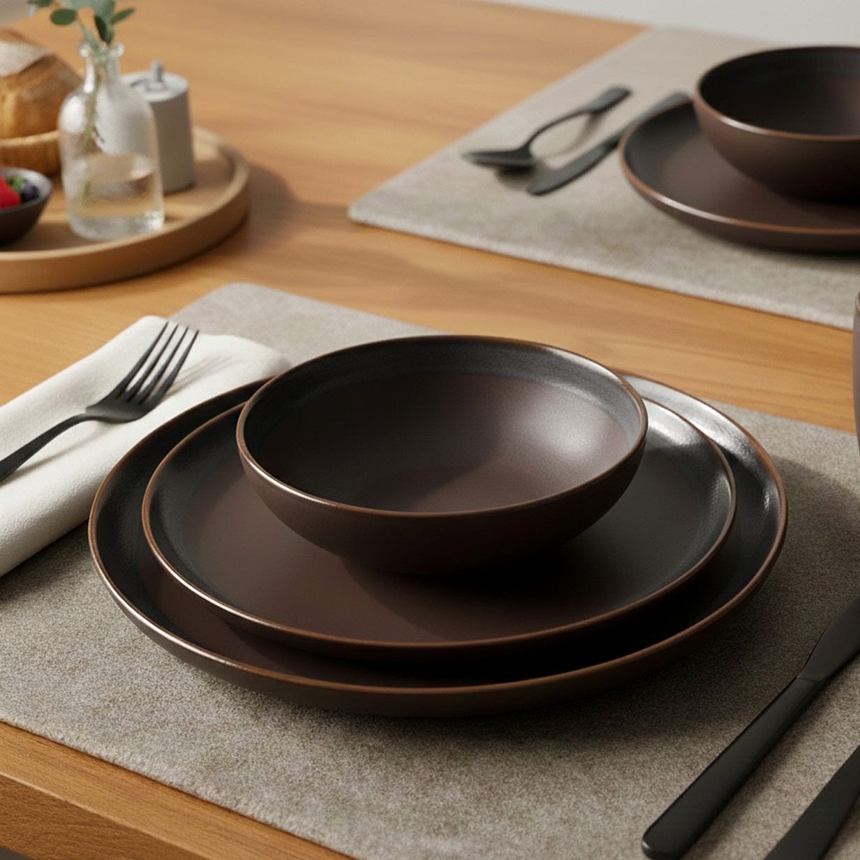 luisa-paix-o-caf-assiette-creuse-gr-s-22cm-marron image 2