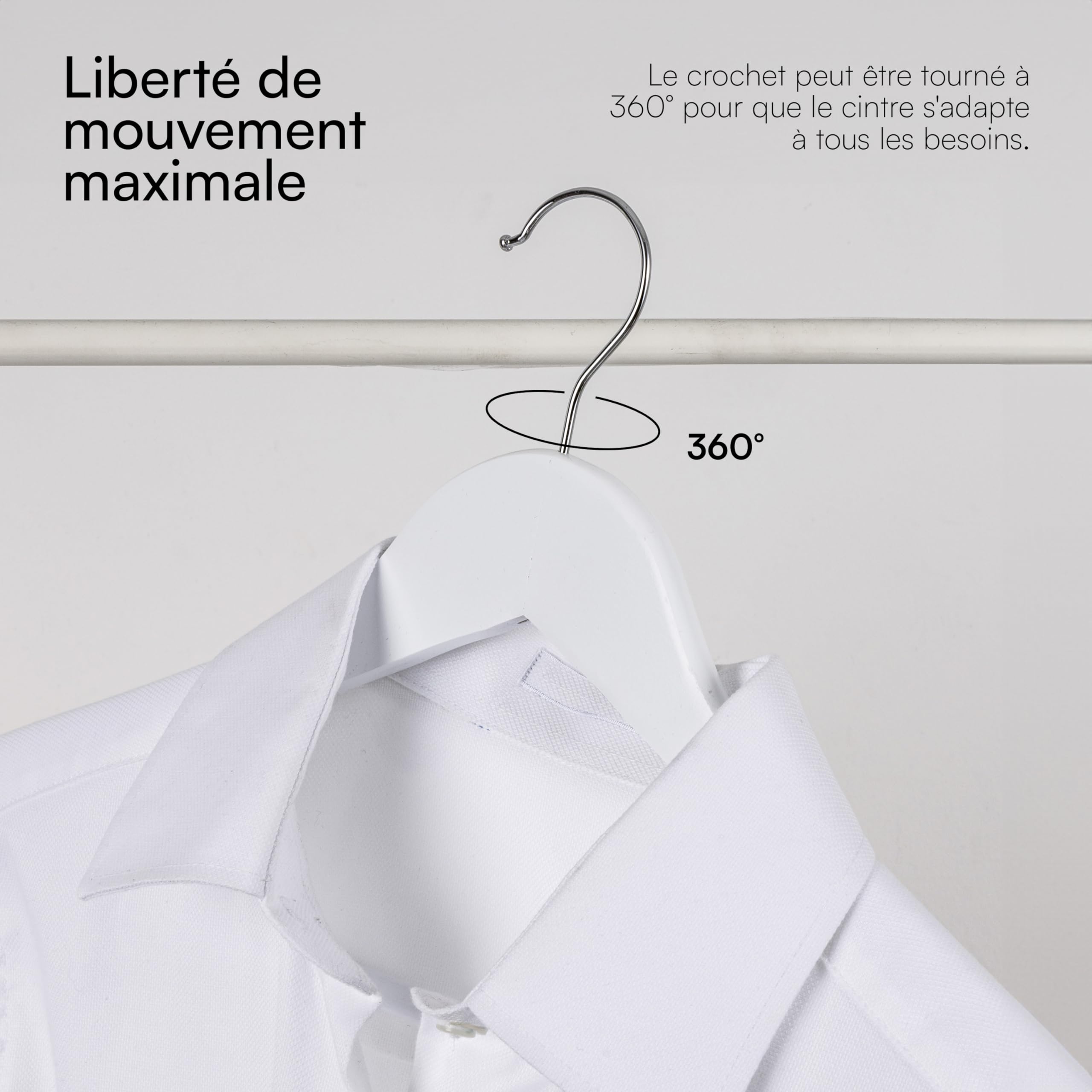 baroni-home-lot-20-cintres-bois-blanc-45-cm image 4