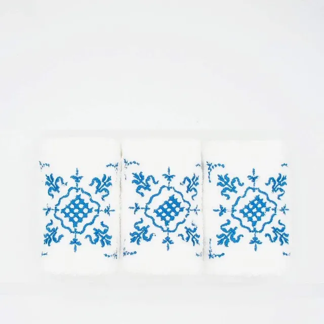luisa-paix-o-essuie-mains-brod-s-azulejos-coton-lot-de-3 image 1