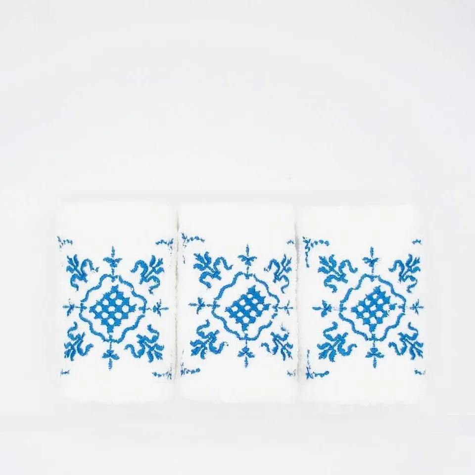 luisa-paix-o-essuie-mains-brod-s-azulejos-coton-lot-de-3 image 1