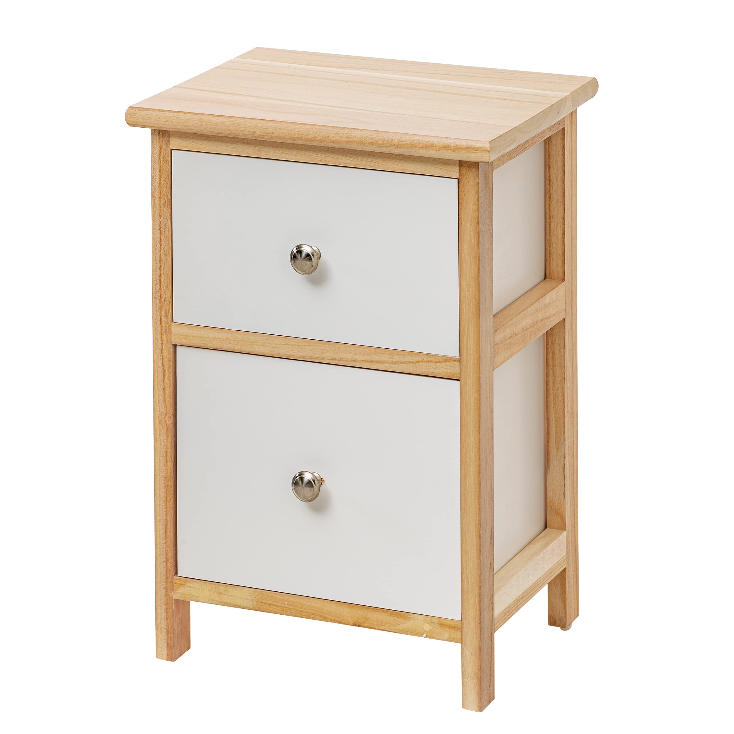 baroni-home-mobili-e-mobiletti-table-de-chevet-blanc-2-tiroirs-30x24x43-cm image 8