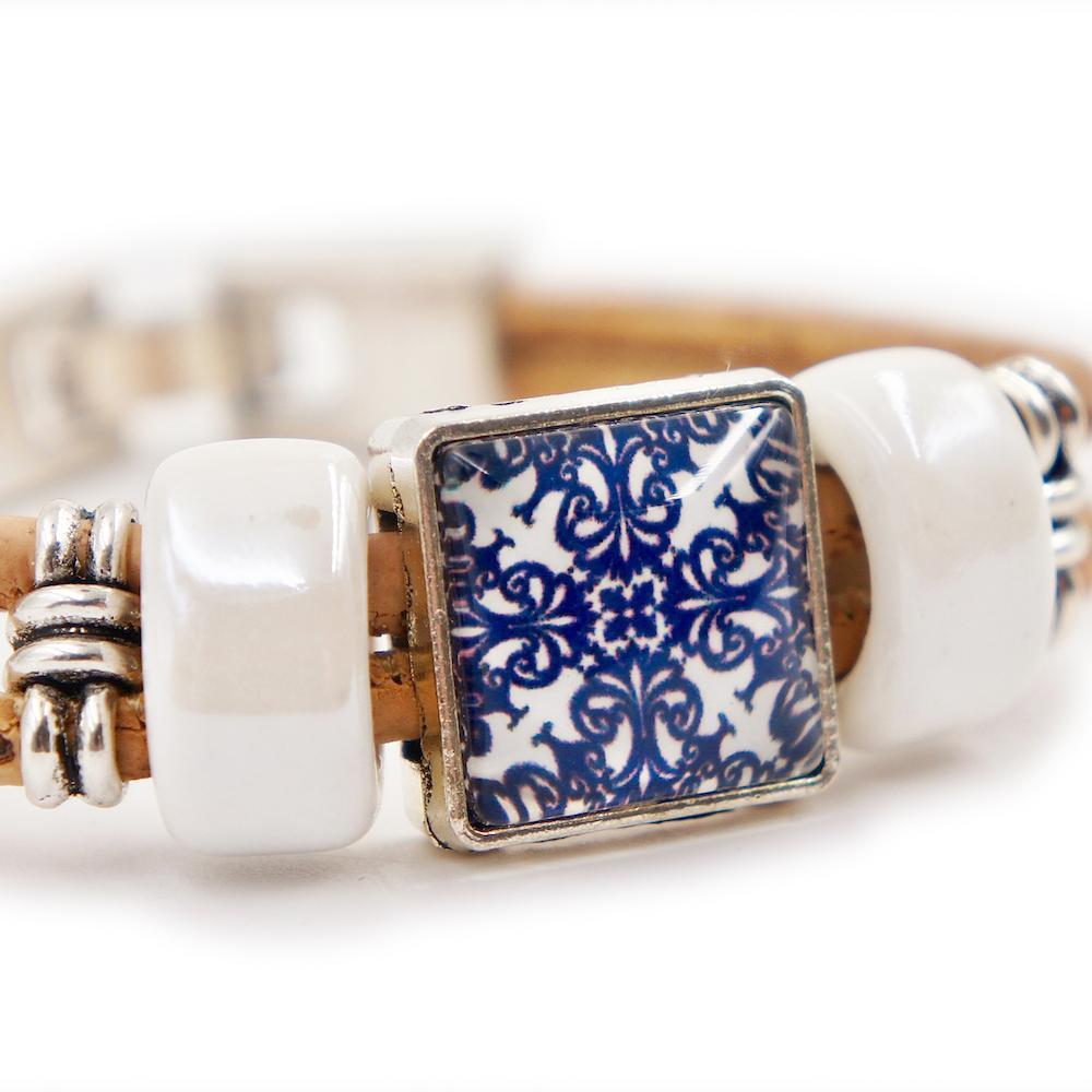 luisa-paix-o-bracelet-li-ge-azulejo-18-5-cm-bleu image 2