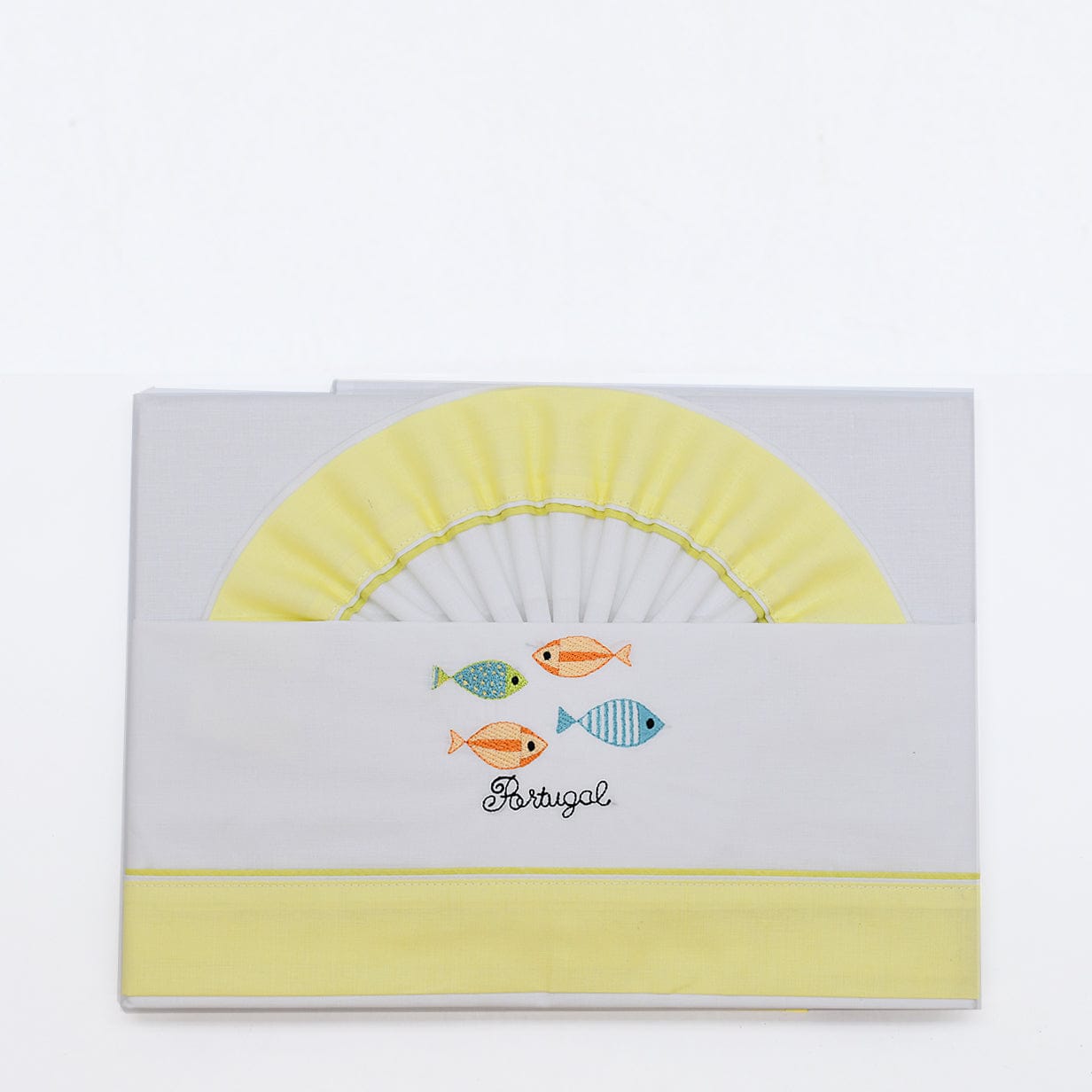 luisa-paix-o-sardinhas-parure-lit-b-b-coton-jaune image 1