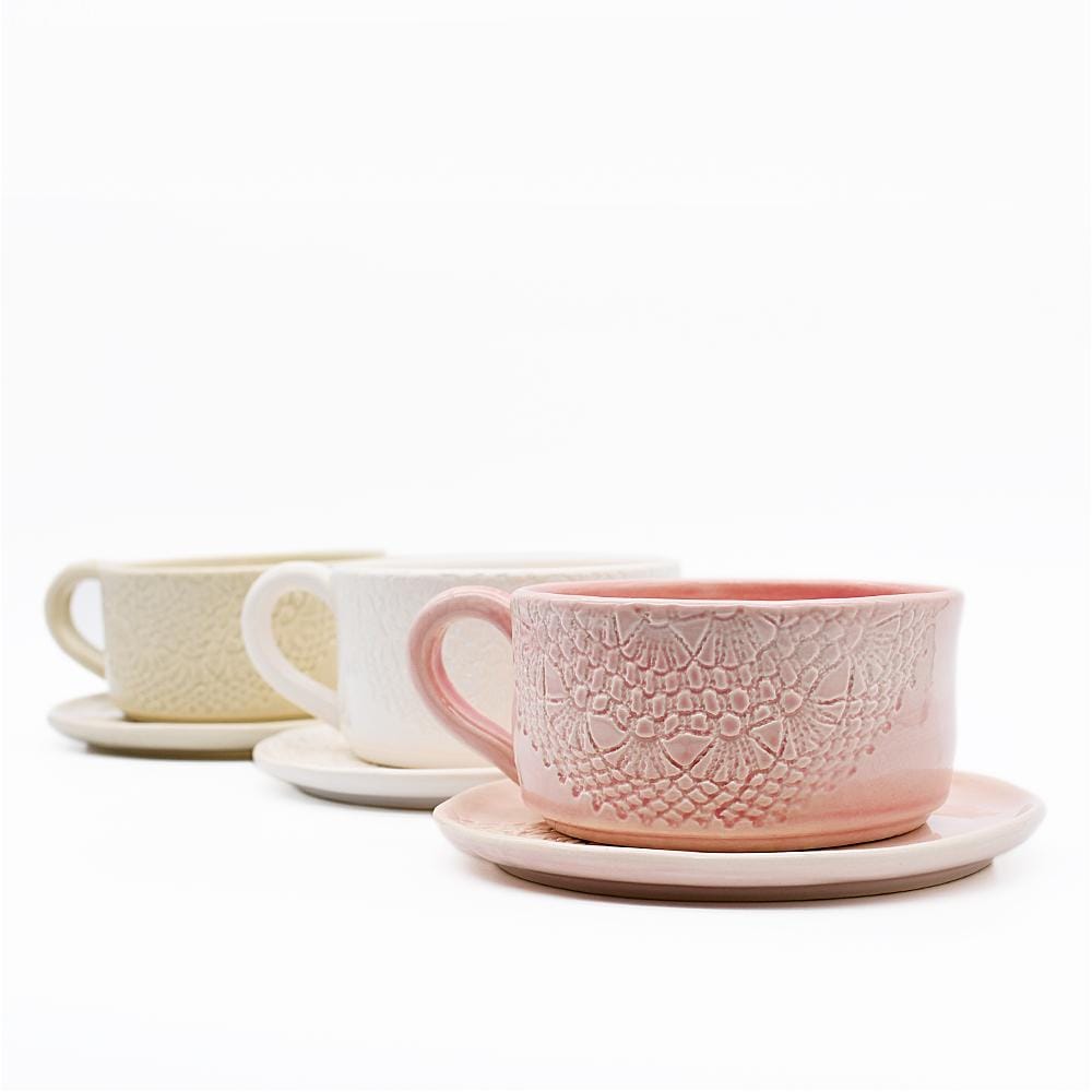 luisa-paix-o-carimbada-tasse-et-soucoupe-c-ramique-rose-12-cm image 4