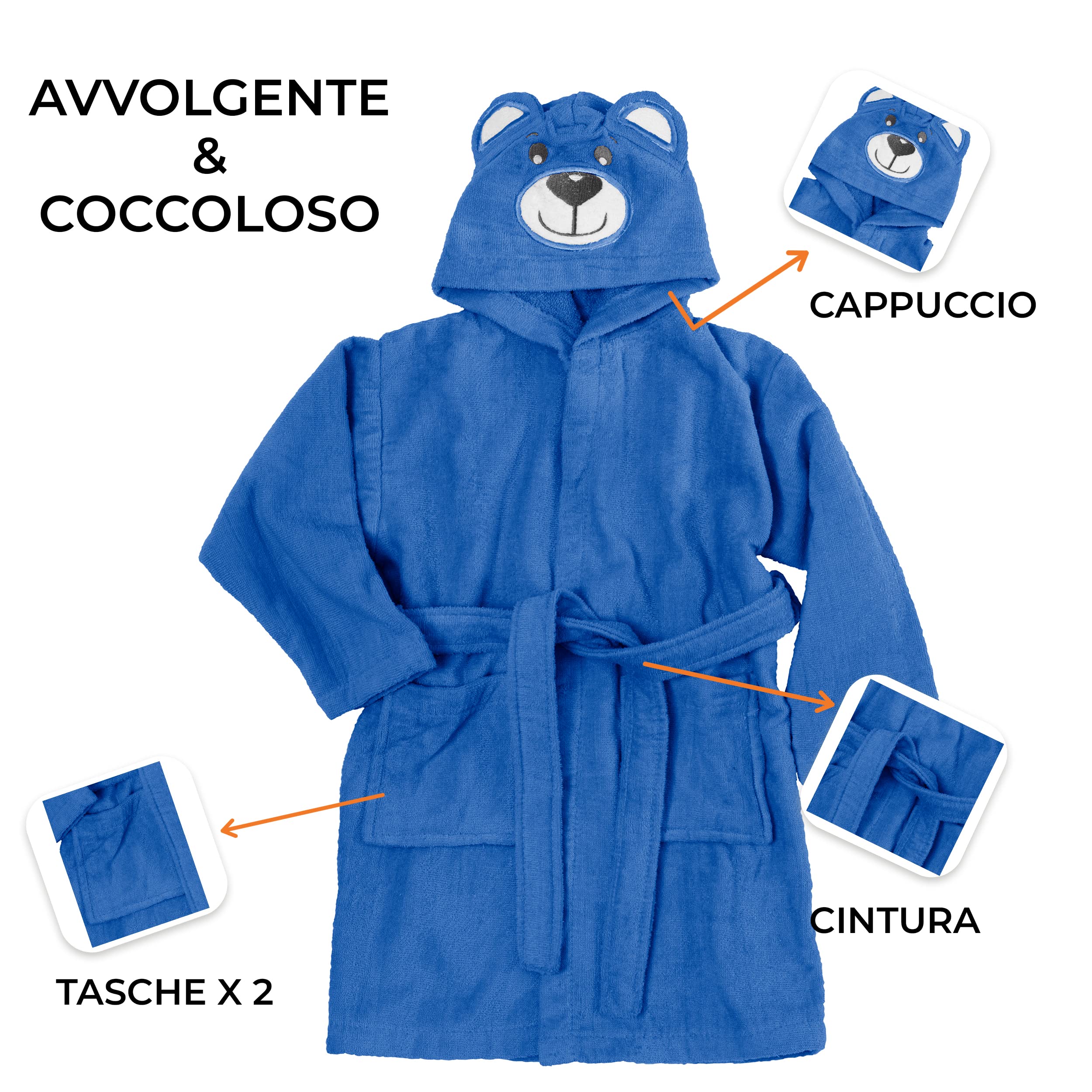 baroni-home-peignoir-enfant-ponge-bleu-4-6-ans image 4