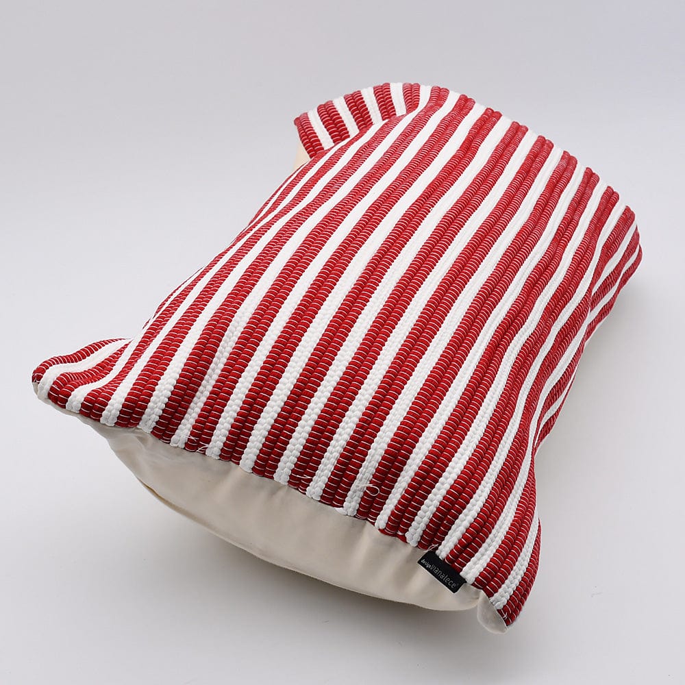 luisa-paix-o-riscas-housse-de-coussin-60x35-bordeaux-recycl-e image 4