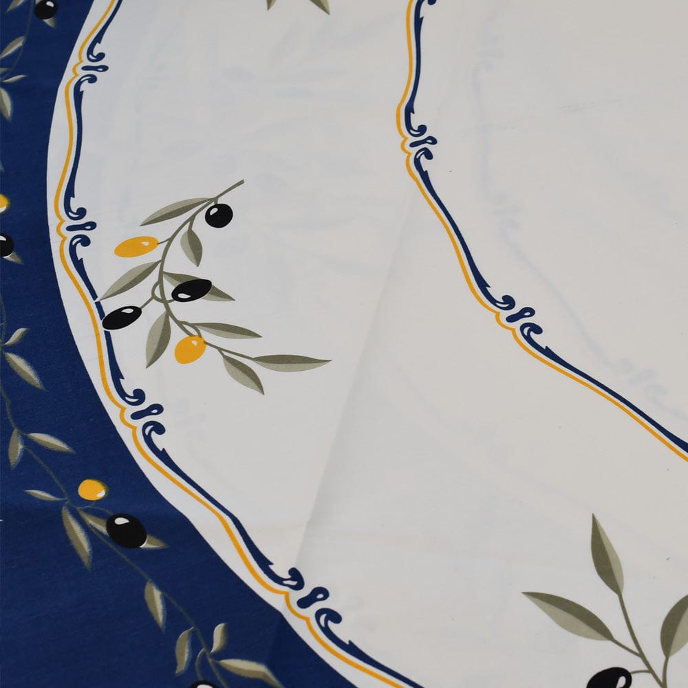 luisa-paix-o-azeitona-nappe-coton-bleue-olive-150-cm image 3