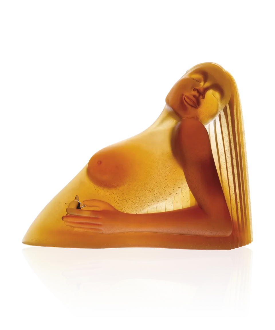 daum-art-cristal-le-soleil-dan-dailey-sculpture-f-minine-195ex image 1