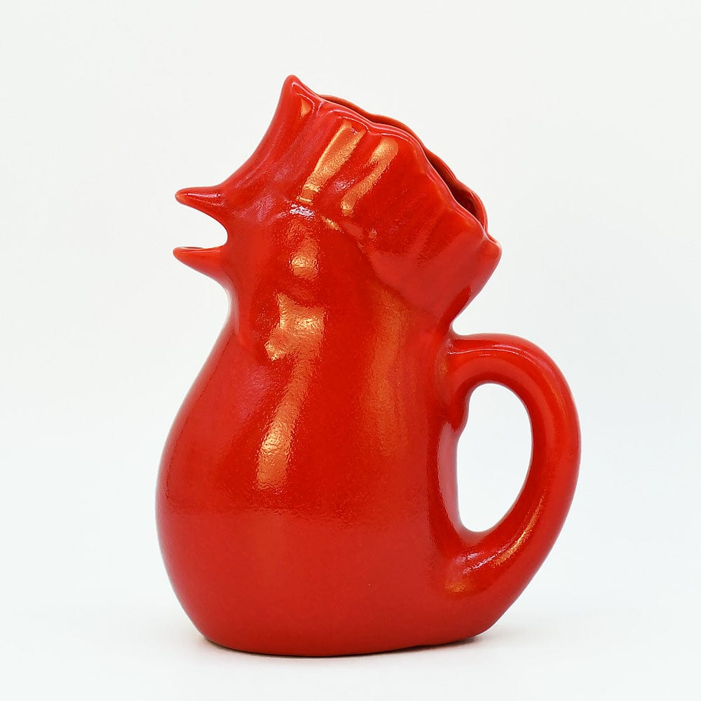 luisa-paix-o-vaisselle-portugaise-carafe-coq-c-ramique-rouge-1l image 1