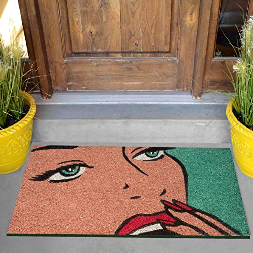 baroni-home-tessile-casa-paillasson-coco-pop-art-femme-60x40 image 8