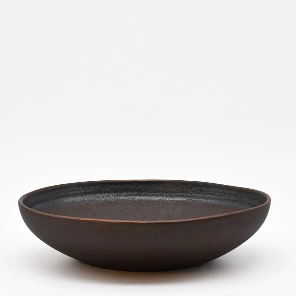 luisa-paix-o-caf-assiette-creuse-gr-s-22cm-marron image 1