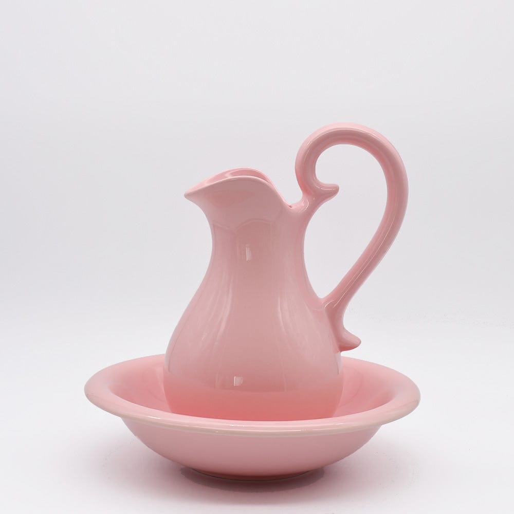 luisa-paix-o-cruche-et-bassine-toilette-c-ramique-rose image 1