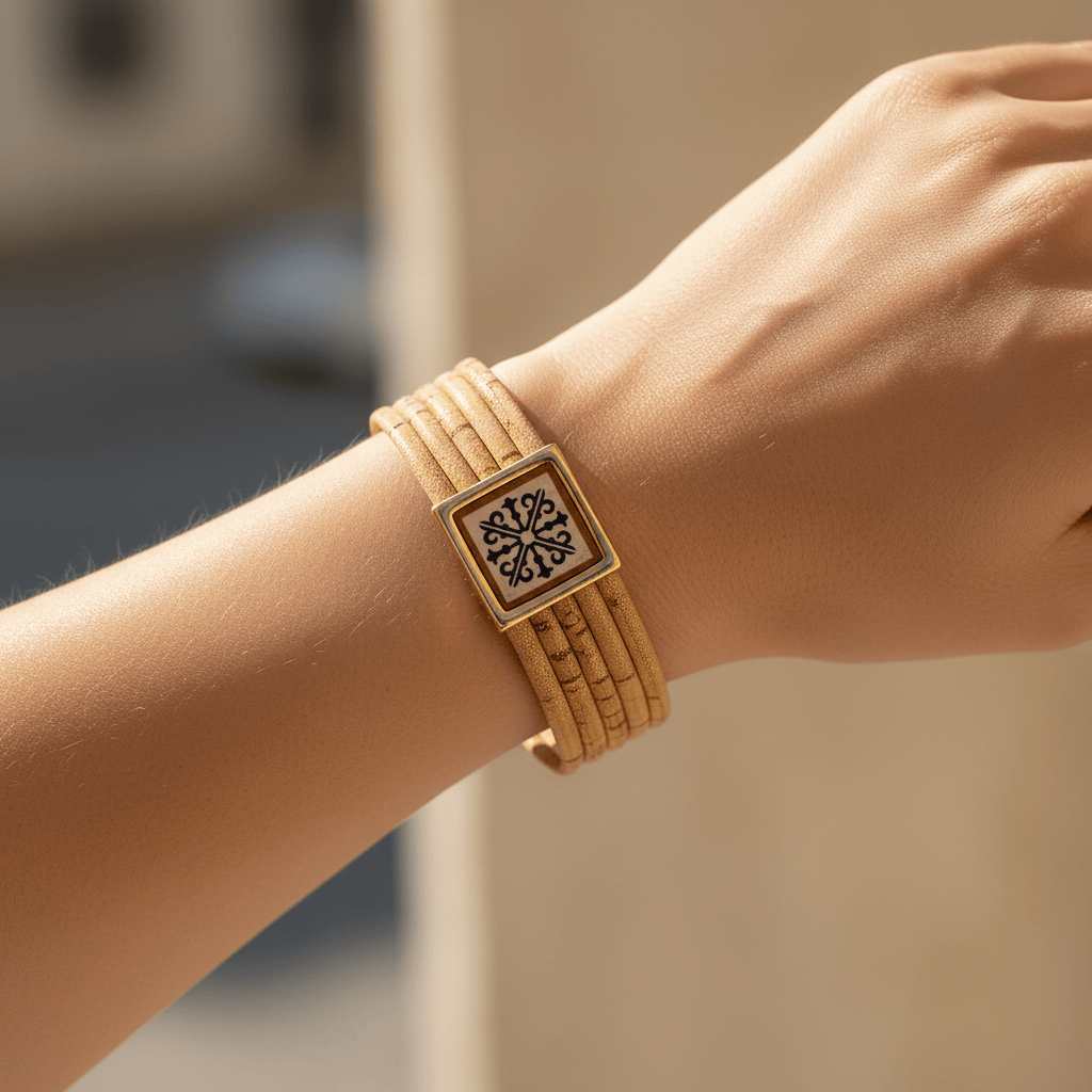 luisa-paix-o-bijoux-bracelet-li-ge-naturel-4-brins-fermoir-dor image 2