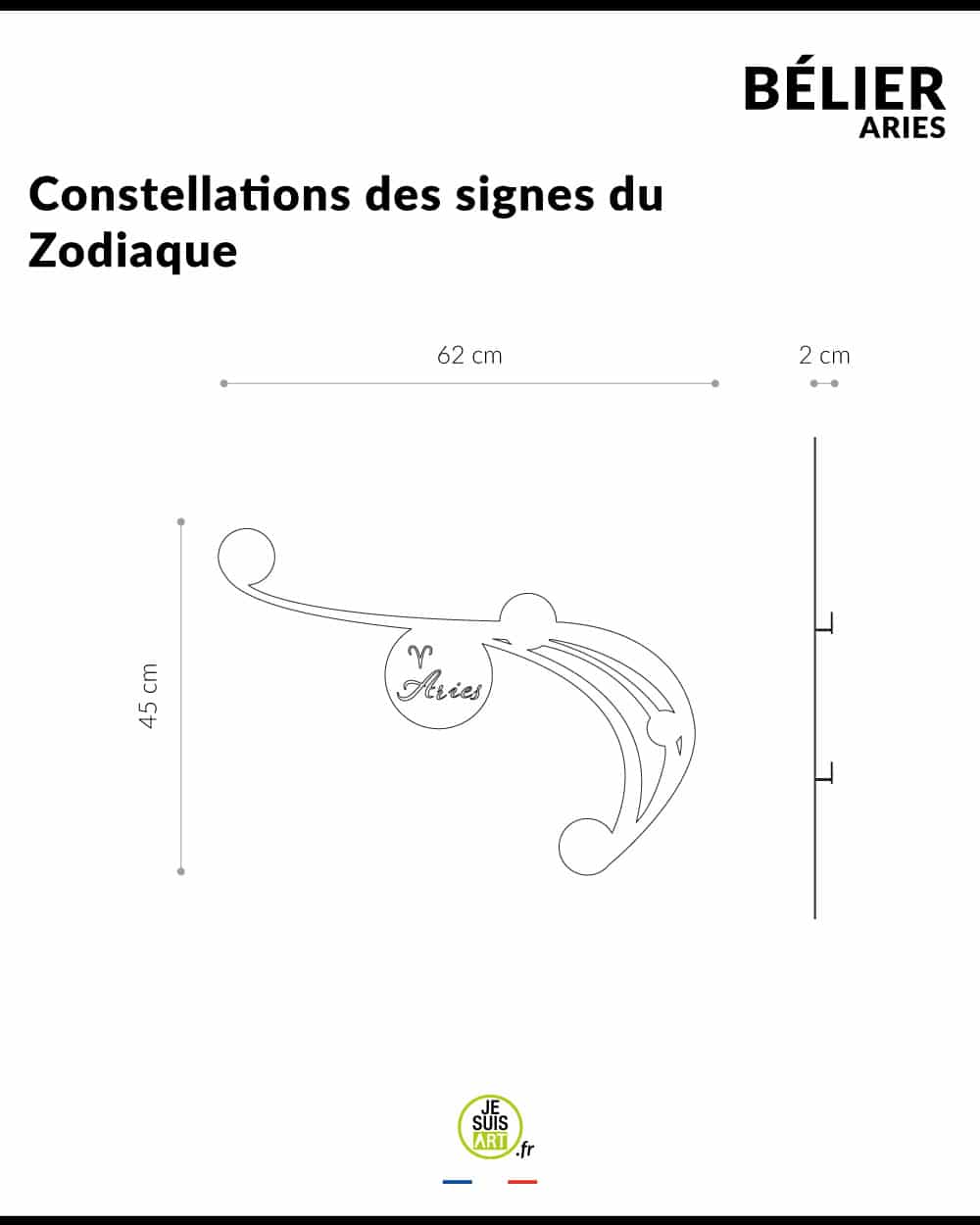 je-suis-art-signes-du-zodiaque-b-lier-constellation-d-coration-murale-m-tal image 4