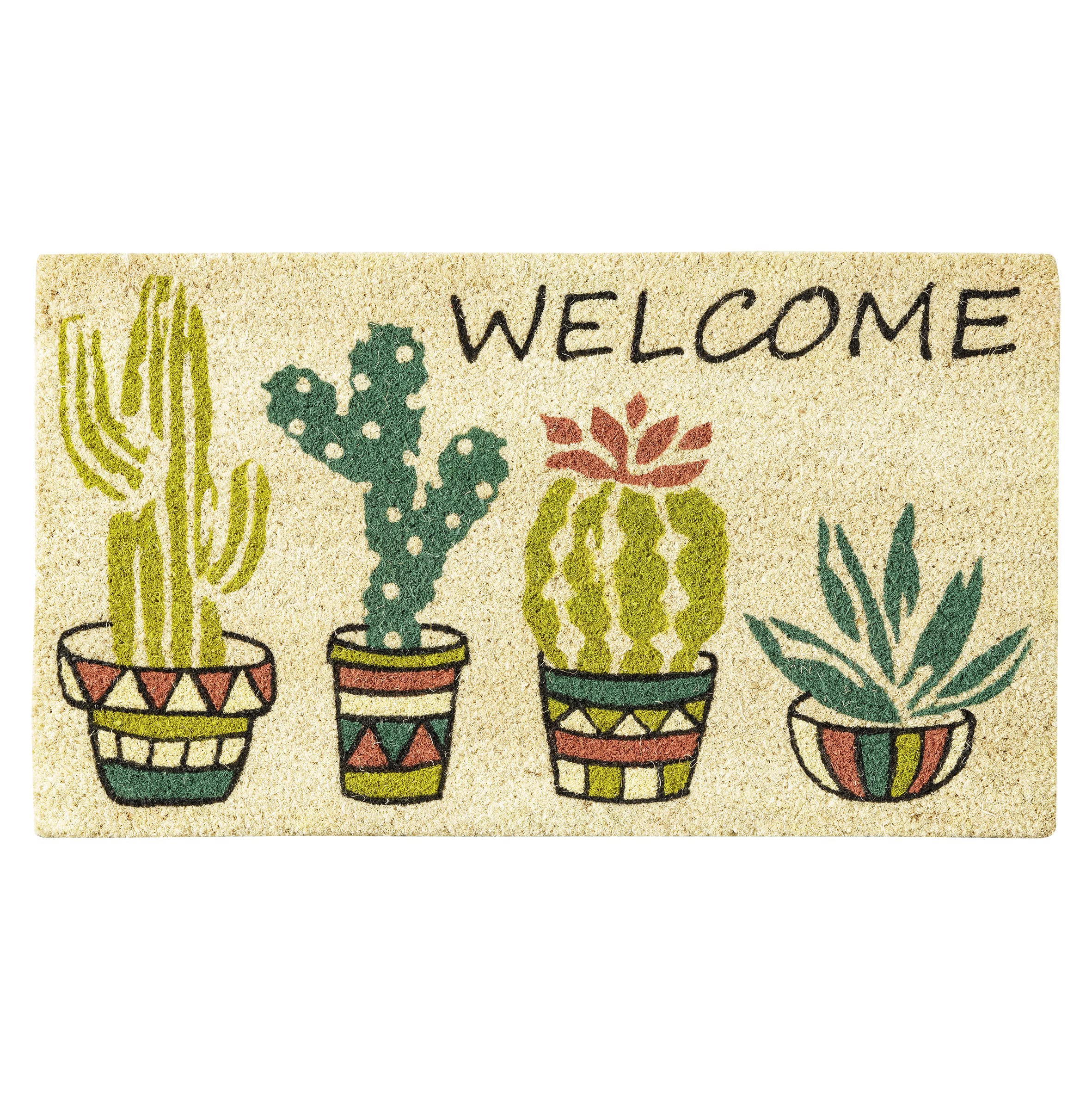 baroni-home-tessile-casa-paillasson-coco-cactus-welcome-70x40-cm image 1