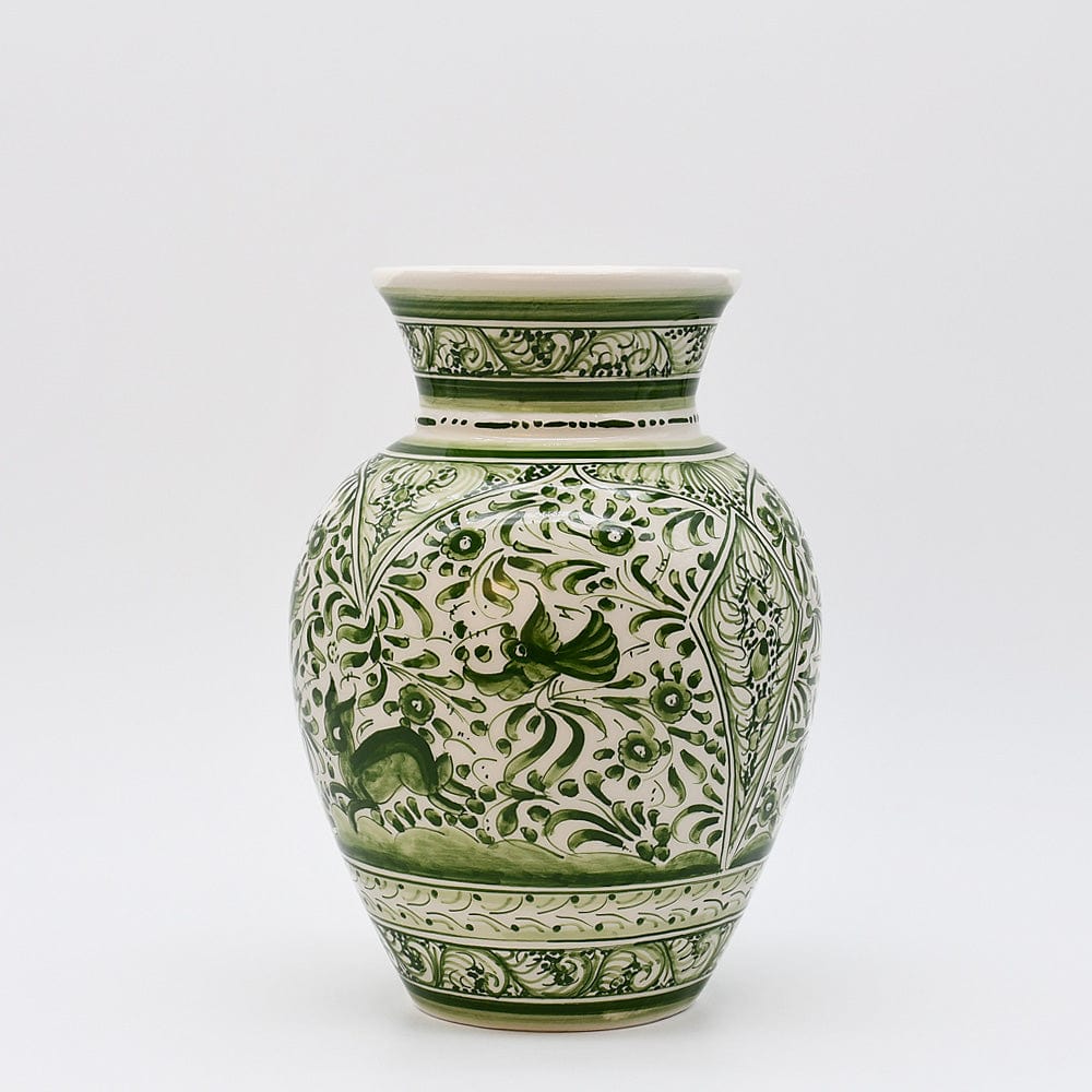 luisa-paix-o-vase-c-ramique-coimbra-22cm-vert-unique image 1