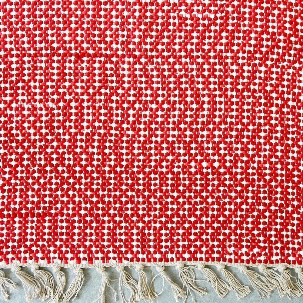 luisa-paix-o-tapis-coton-140x70-rouge-et-blanc-frang image 1