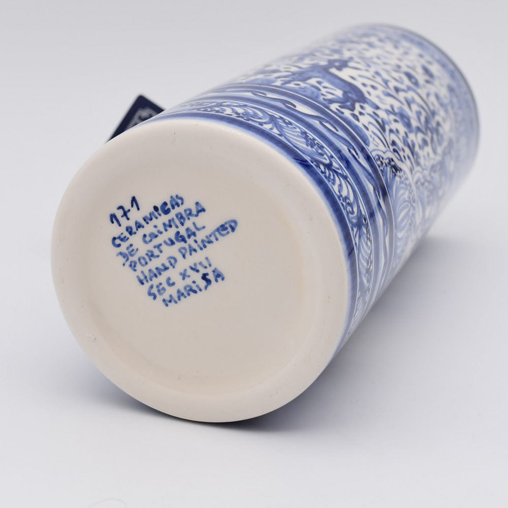 luisa-paix-o-coimbra-vase-c-ramique-bleu-24-cm-peint-main image 5