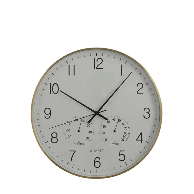 mica-decorations-andy-horloge-murale-40-cm-dor-aluminium image 1