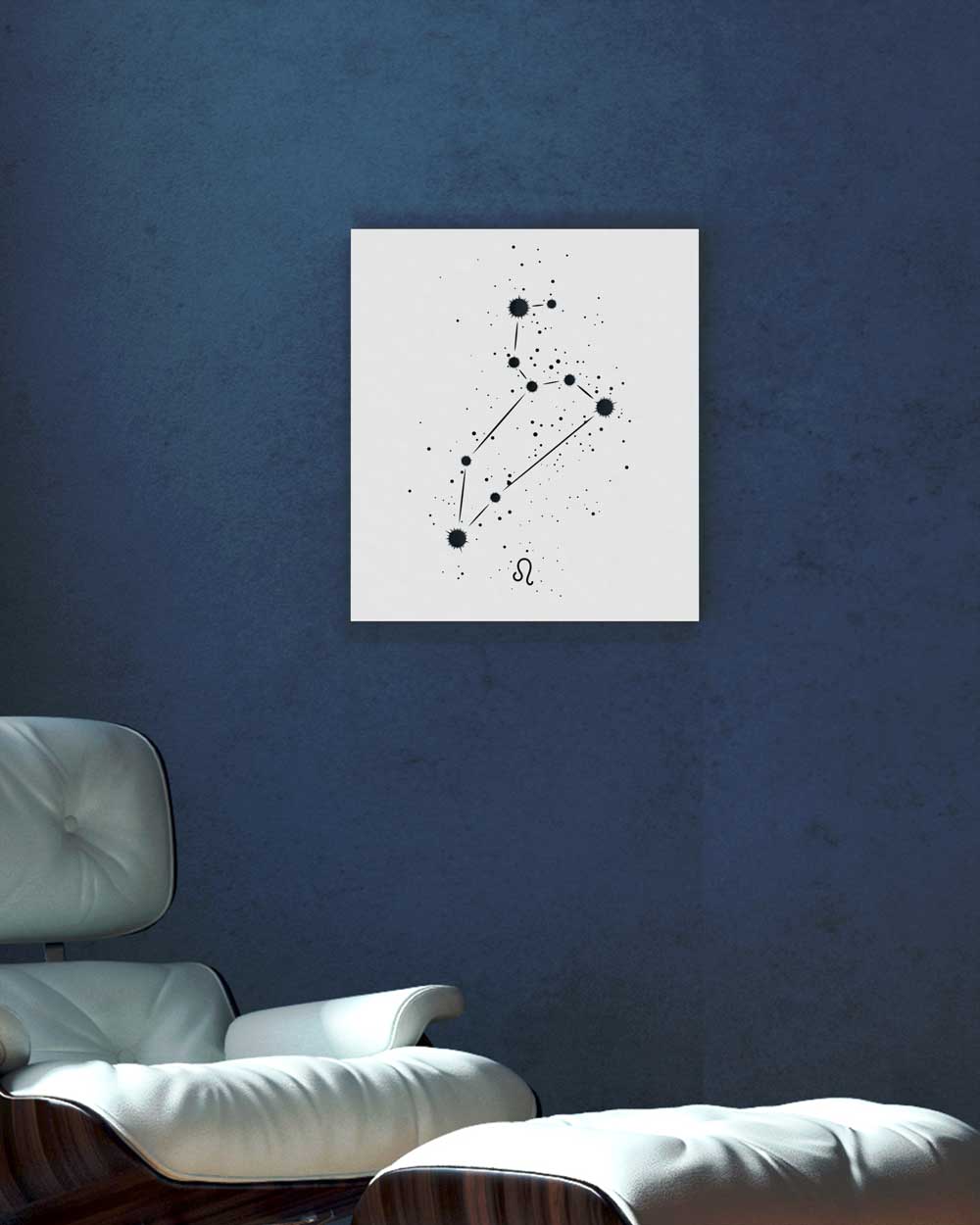 je-suis-art-tableaux-constellation-du-zodiaque-lion-tableau-m-tal image 1