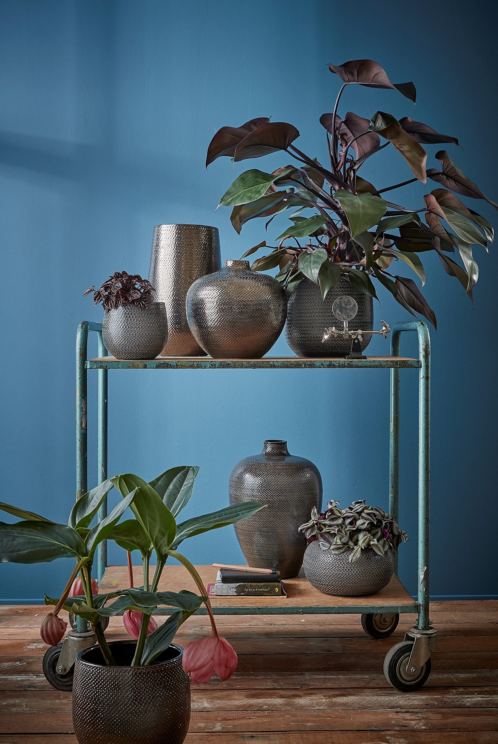 mica-decorations-gabriel-pot-fleurs-c-ramique-bronze-25x29cm image 8