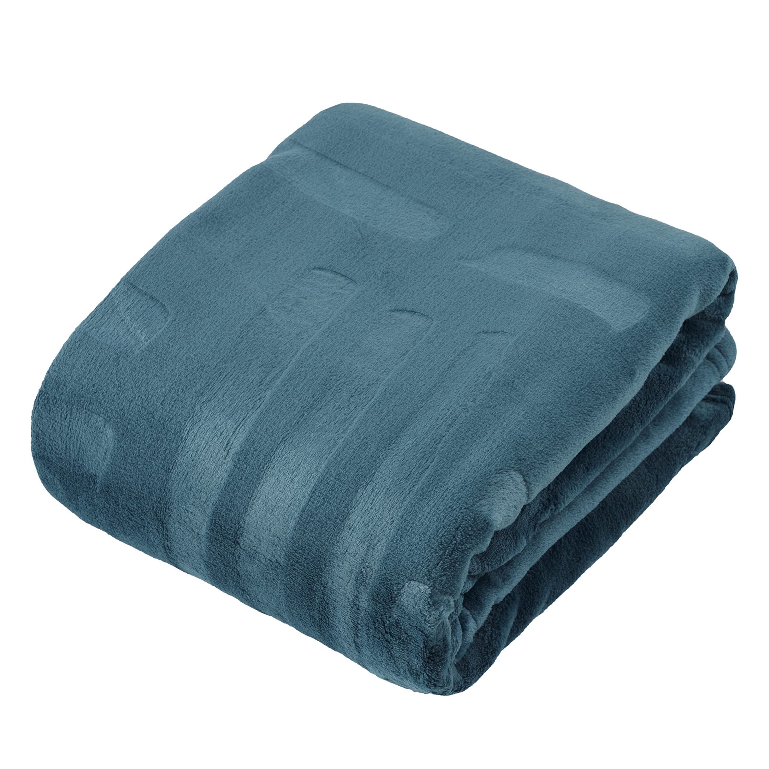 baroni-home-tessile-casa-plaid-polaire-p-trole-130x160-cm-microfibre image 1