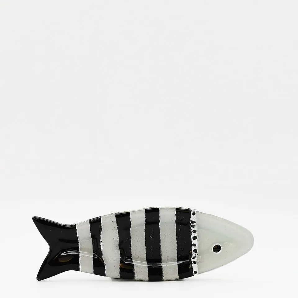 luisa-paix-o-vaisselle-portugaise-coupe-olive-verre-noir-sardine-23-cm image 1