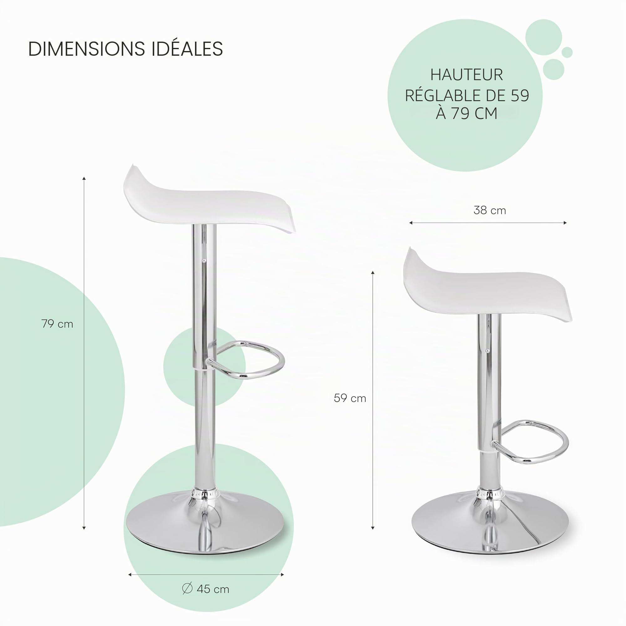 baroni-home-sedie-tabouret-bar-blanc-r-glable-59-79-cm image 3