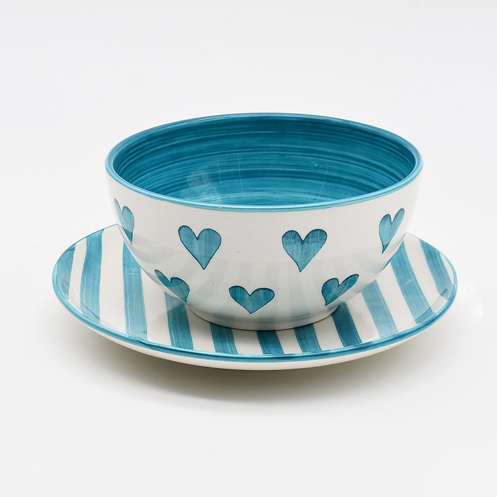 luisa-paix-o-namorados-bol-c-ramique-turquoise-17-cm image 3
