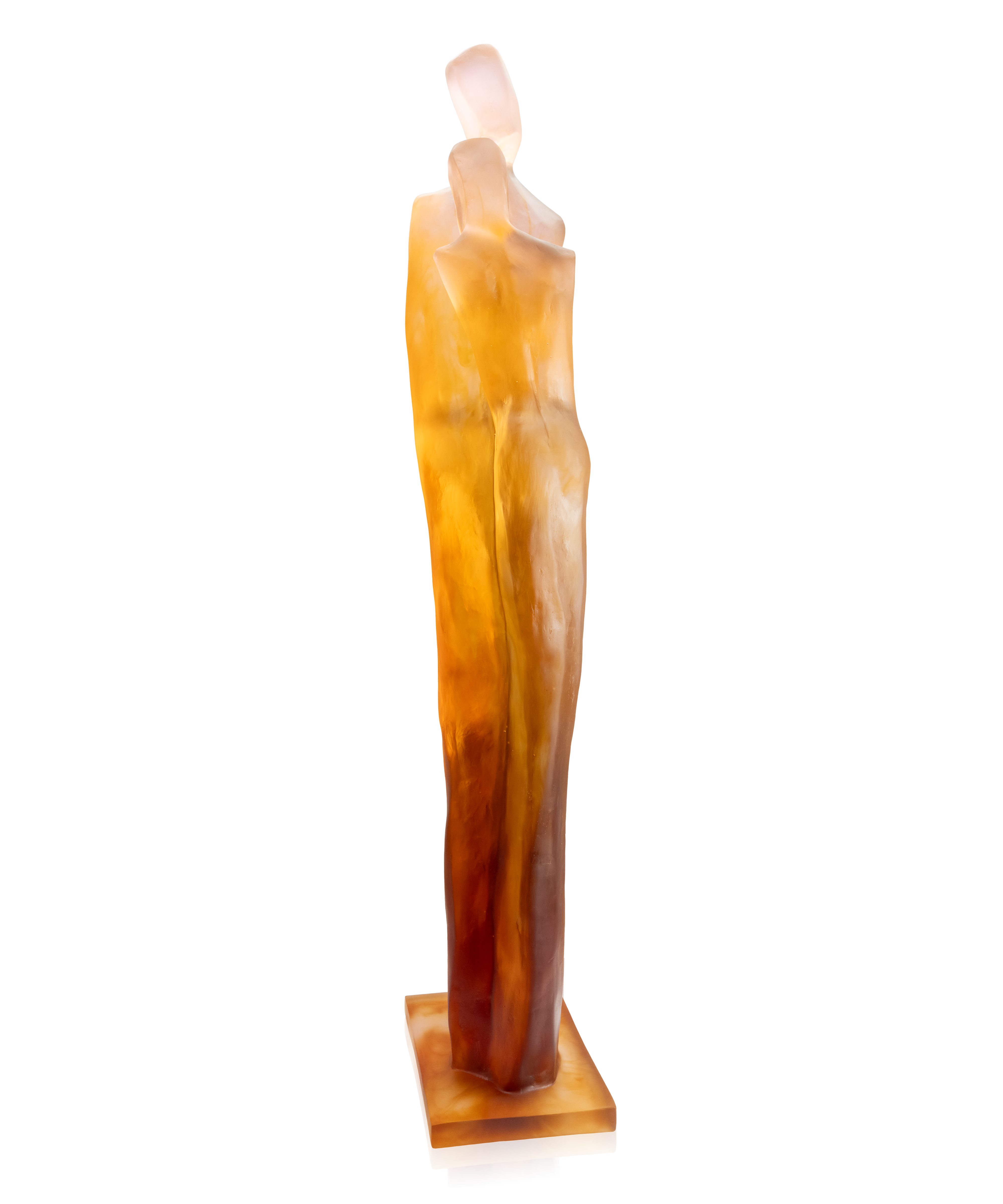 daum-univers-f-minin-le-retour-sculpture-cristal-ambre-rose image 3