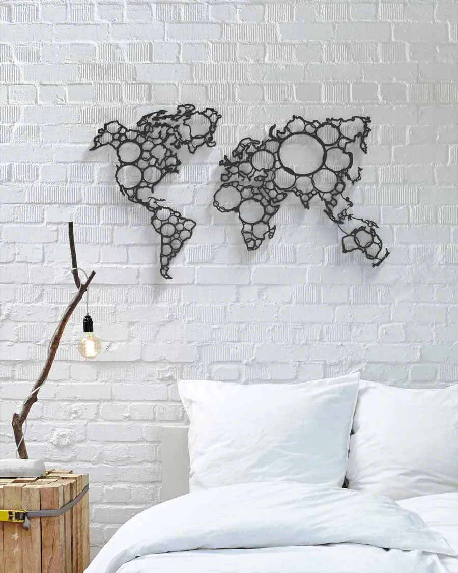 je-suis-art-planisph-re-cercle-carte-monde-d-co-murale-m-tal image 1