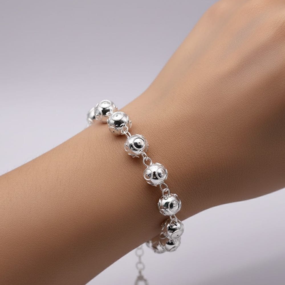 luisa-paix-o-conta-de-viana-bracelet-argent-13-perles image 2