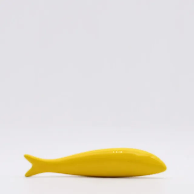 luisa-paix-o-sardine-lisse-c-ramique-jaune-20-cm image 1