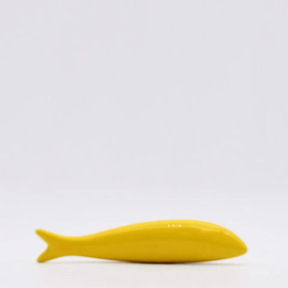 luisa-paix-o-sardine-lisse-c-ramique-jaune-20-cm image 1
