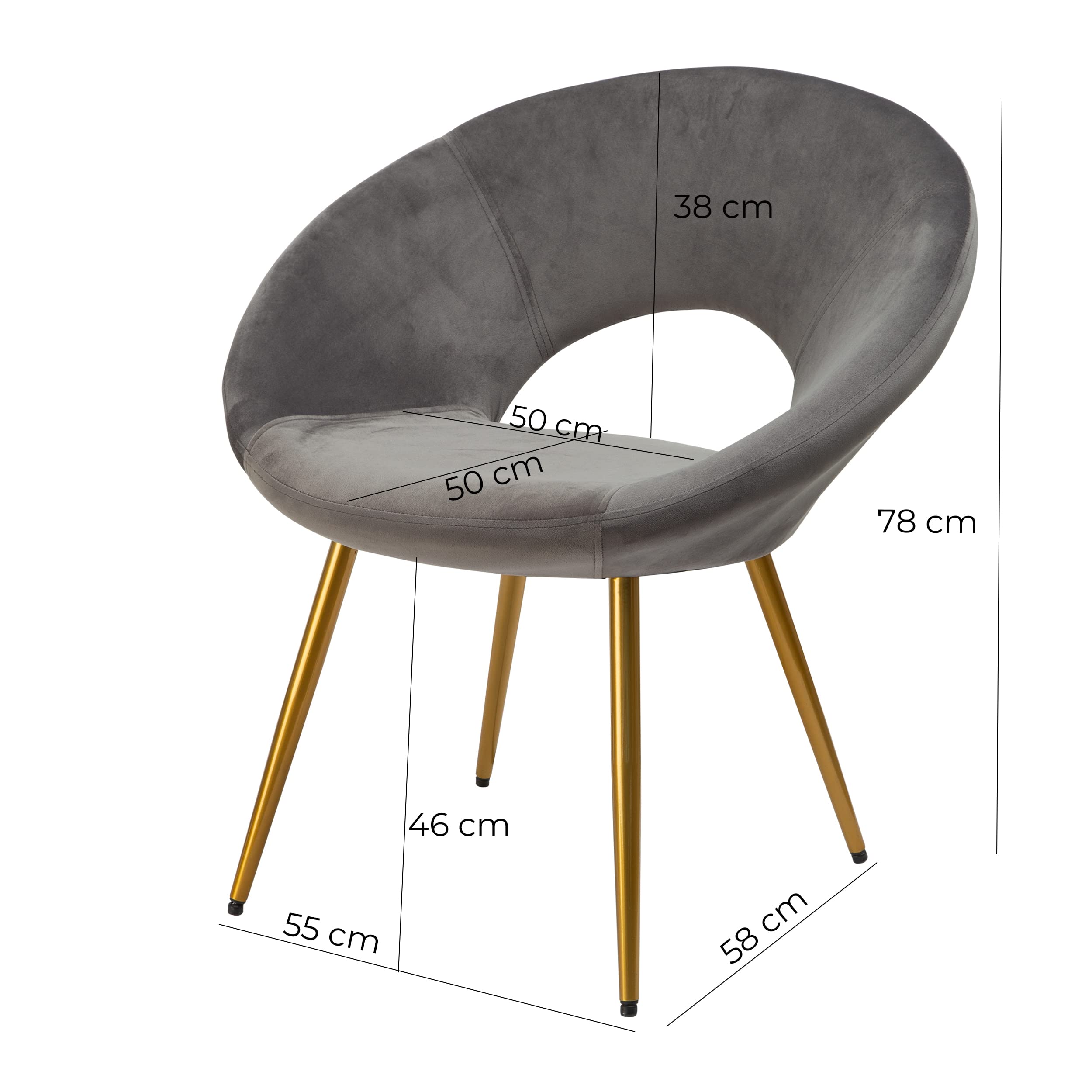 baroni-home-poltrone-fauteuil-velours-rond-gris-55x58x78-cm-pieds-or image 3
