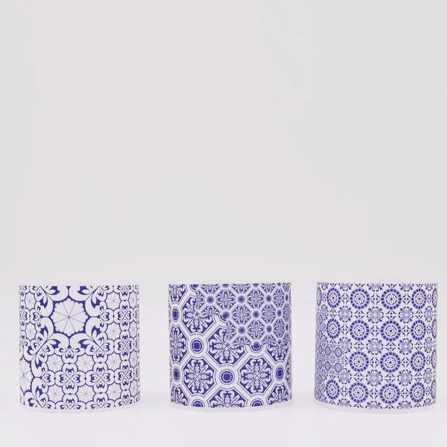 luisa-paix-o-azulejos-porte-bougie-lot-de-3 image 1