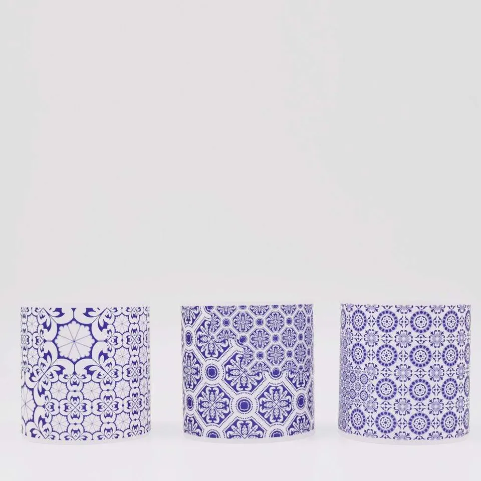luisa-paix-o-azulejos-porte-bougie-lot-de-3 image 1