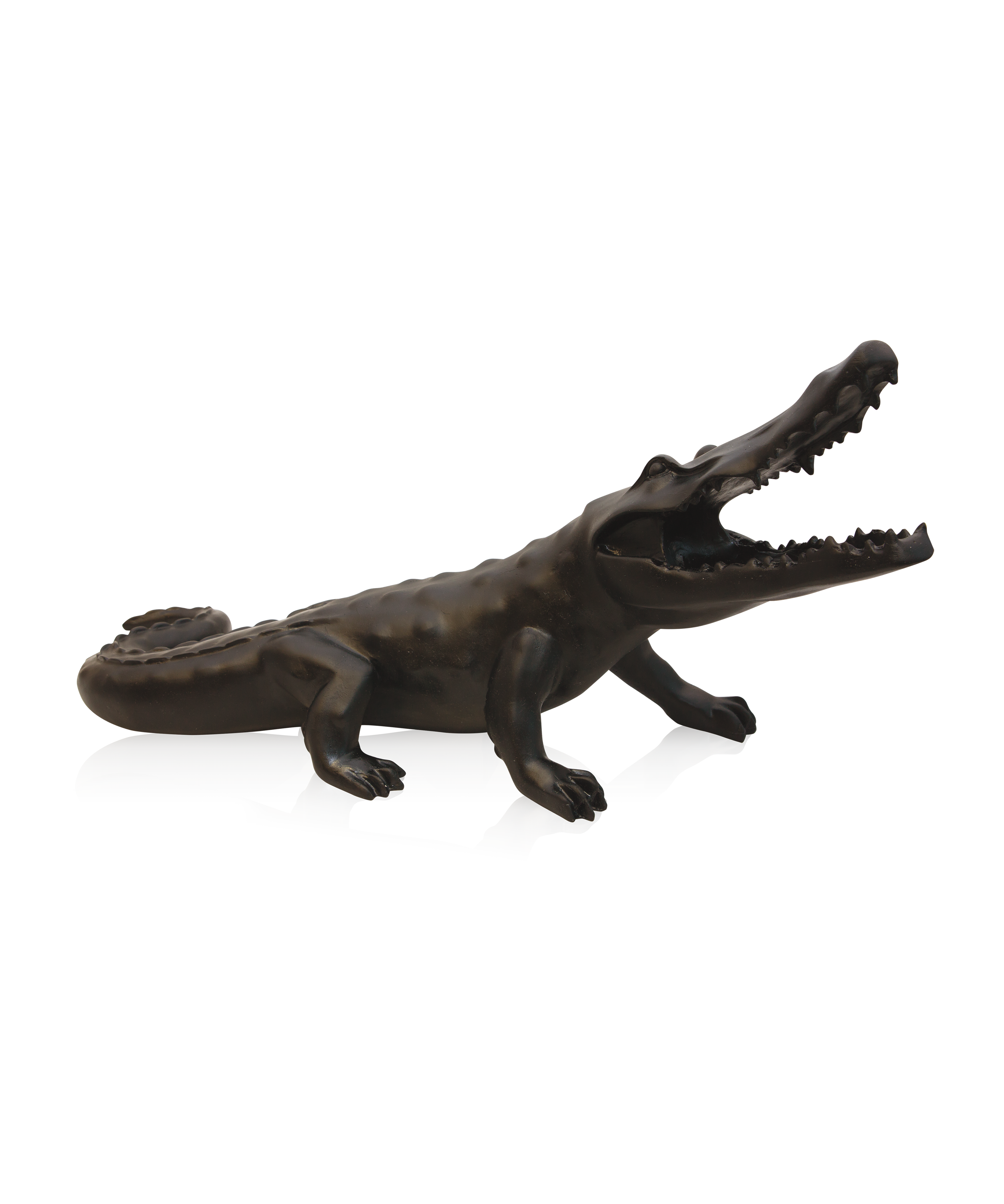 daum-art-cristal-wild-crocodile-noir-richard-orlinski-99-ex-cristal image 1