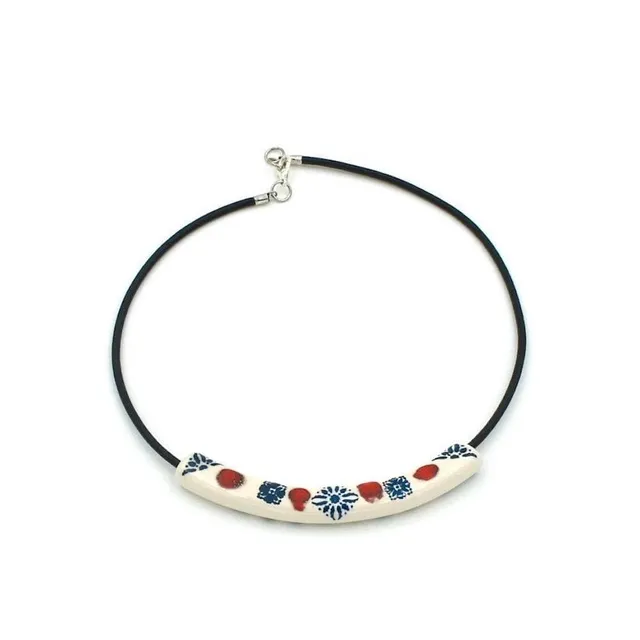 luisa-paix-o-tubo-collier-c-ramique-fa-ence-fait-main image 1