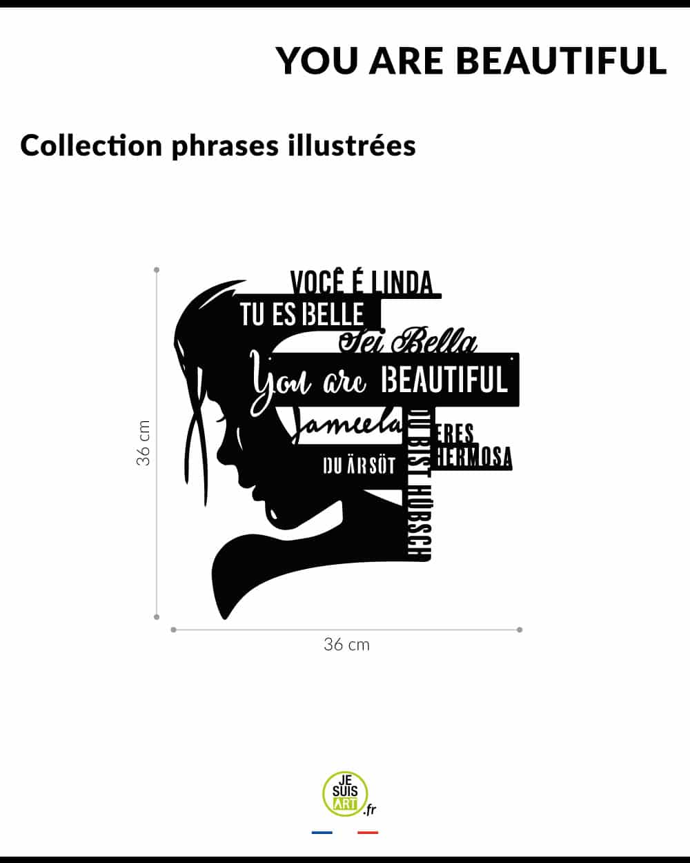 je-suis-art-citations-illustr-es-you-are-beautiful-tableau-m-tal image 4
