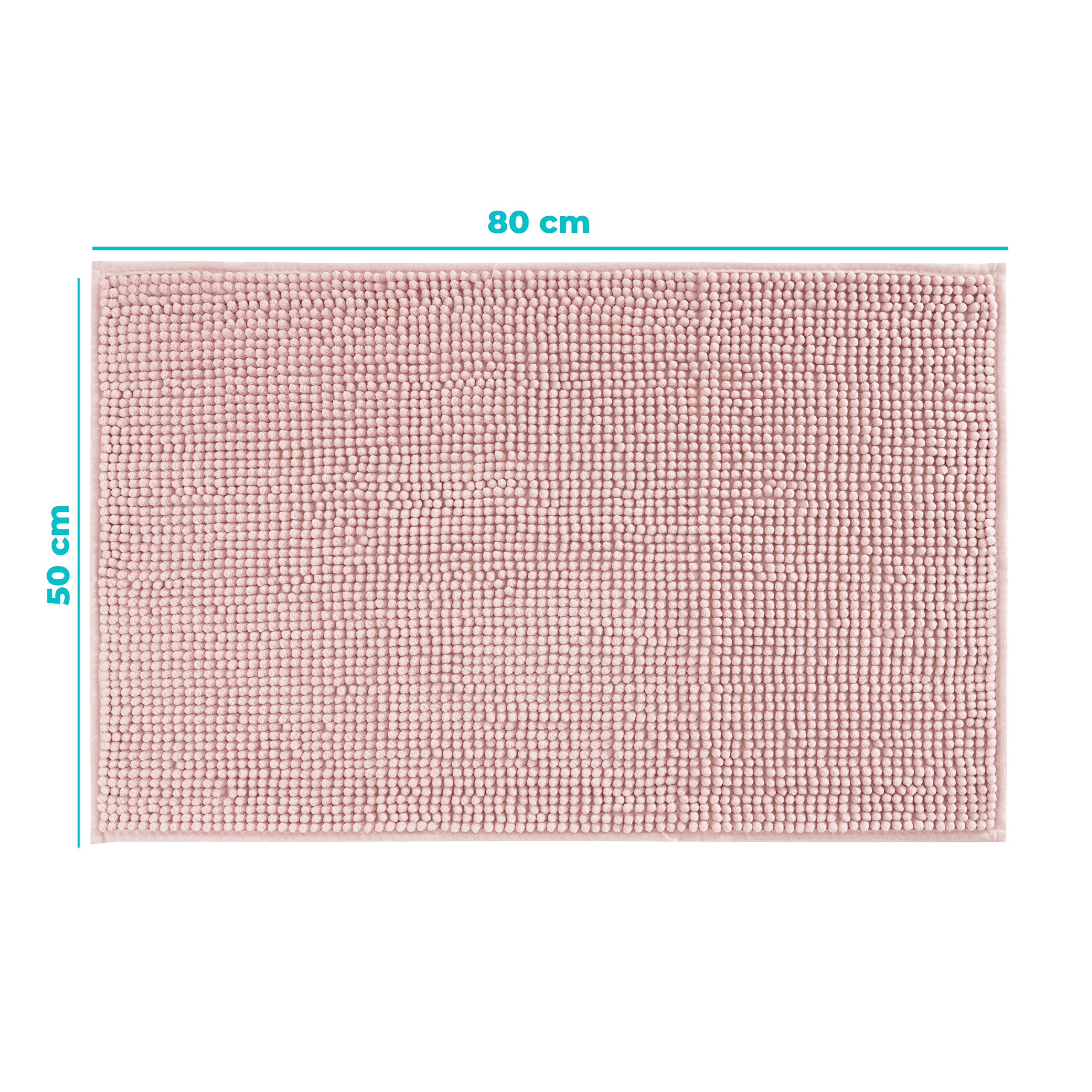 baroni-home-tessile-bagno-tapis-de-bain-rose-50x80-antid-rapant image 3
