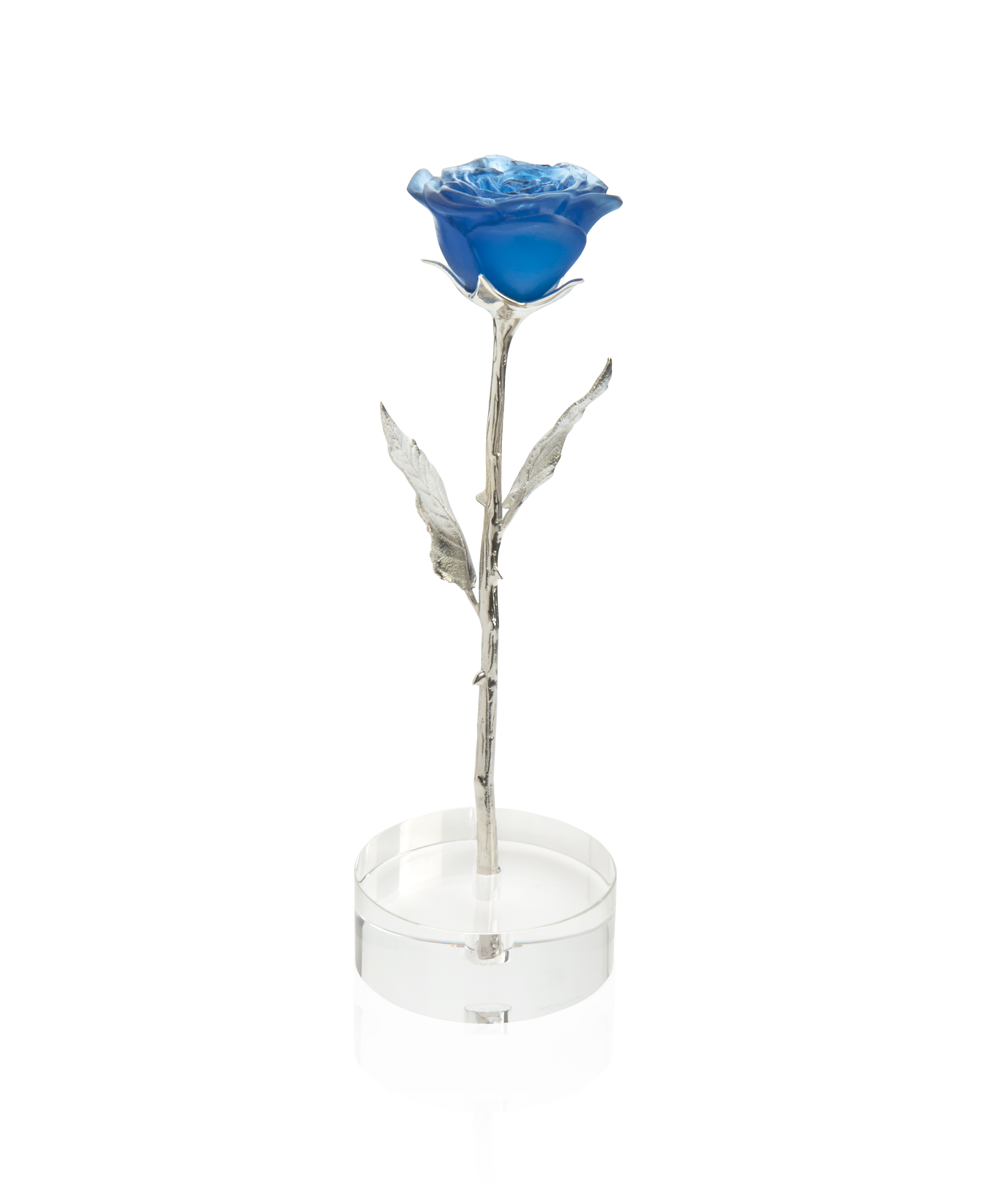 daum-univers-v-g-tal-rose-eternelle-fleur-cristal-bleu image 1