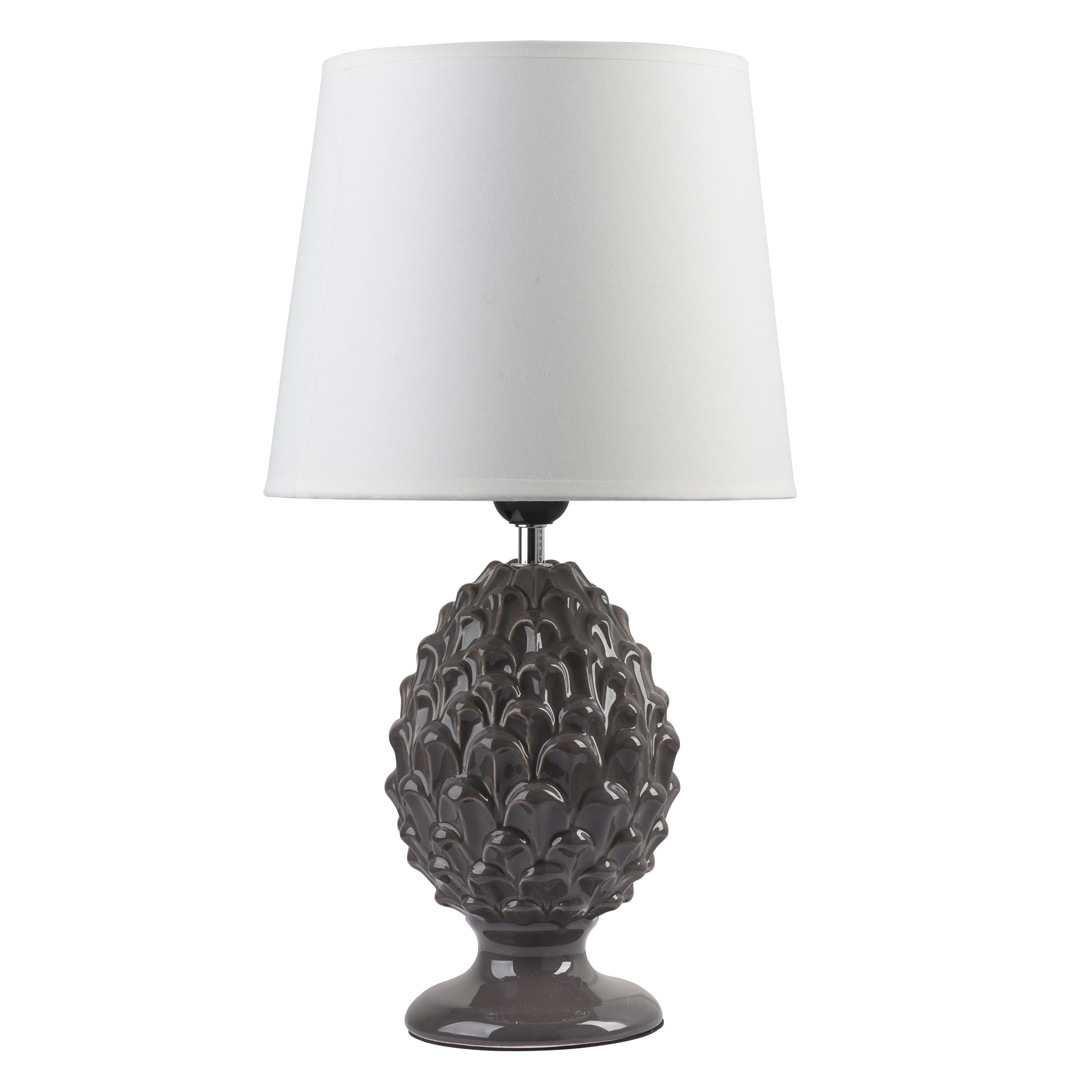 baroni-home-illuminazione-lampe-table-c-ramique-anthracite-e27 image 1