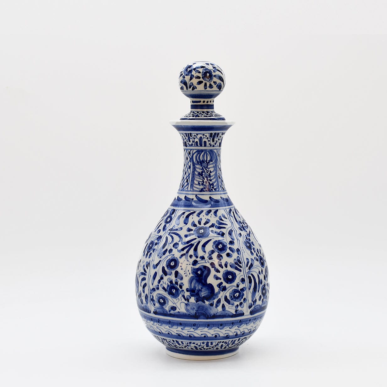 luisa-paix-o-vaisselle-portugaise-carafe-c-ramique-coimbra-bleue-29cm image 1