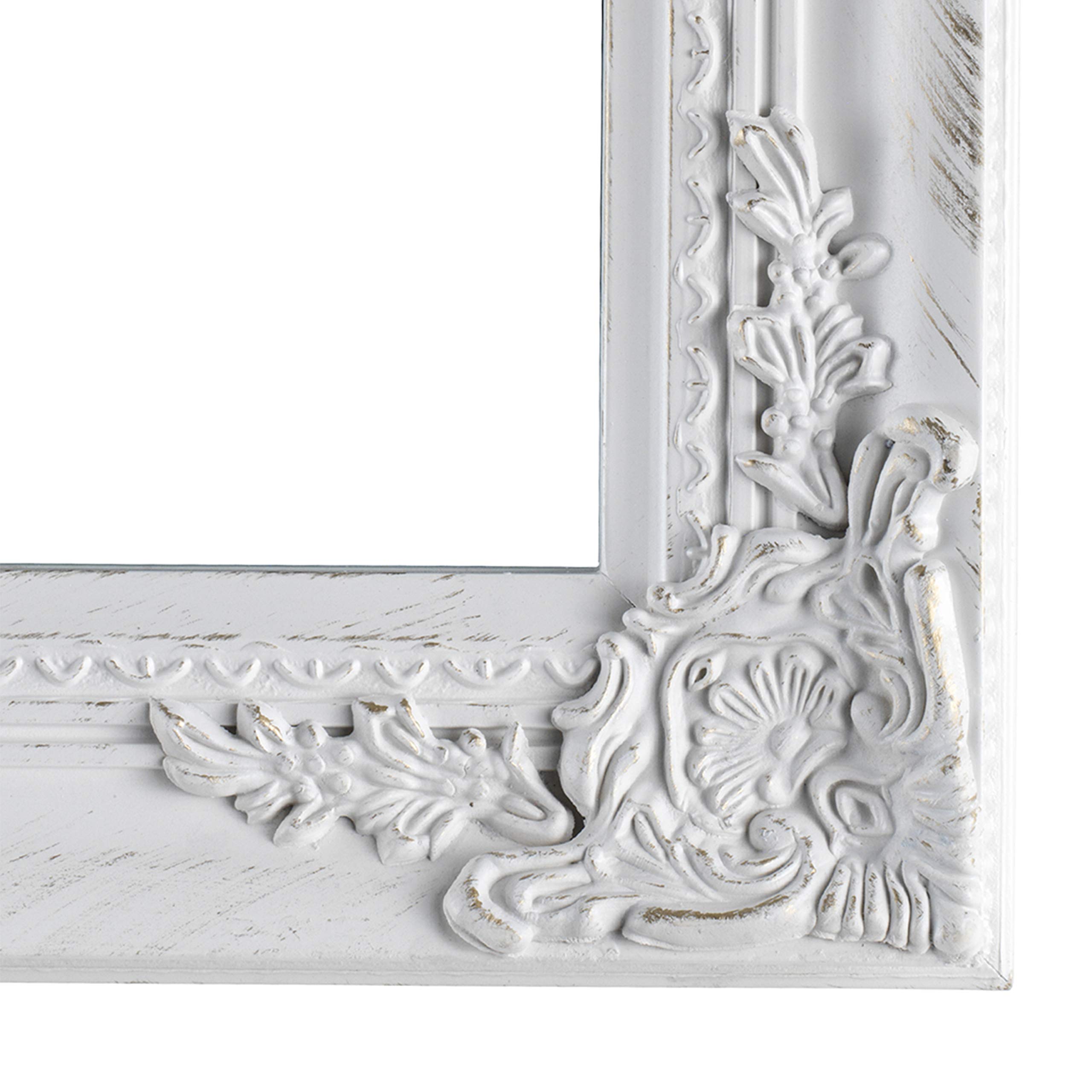 baroni-specchi-miroir-sur-pied-blanc-shabby-chic-160x50-cm image 3