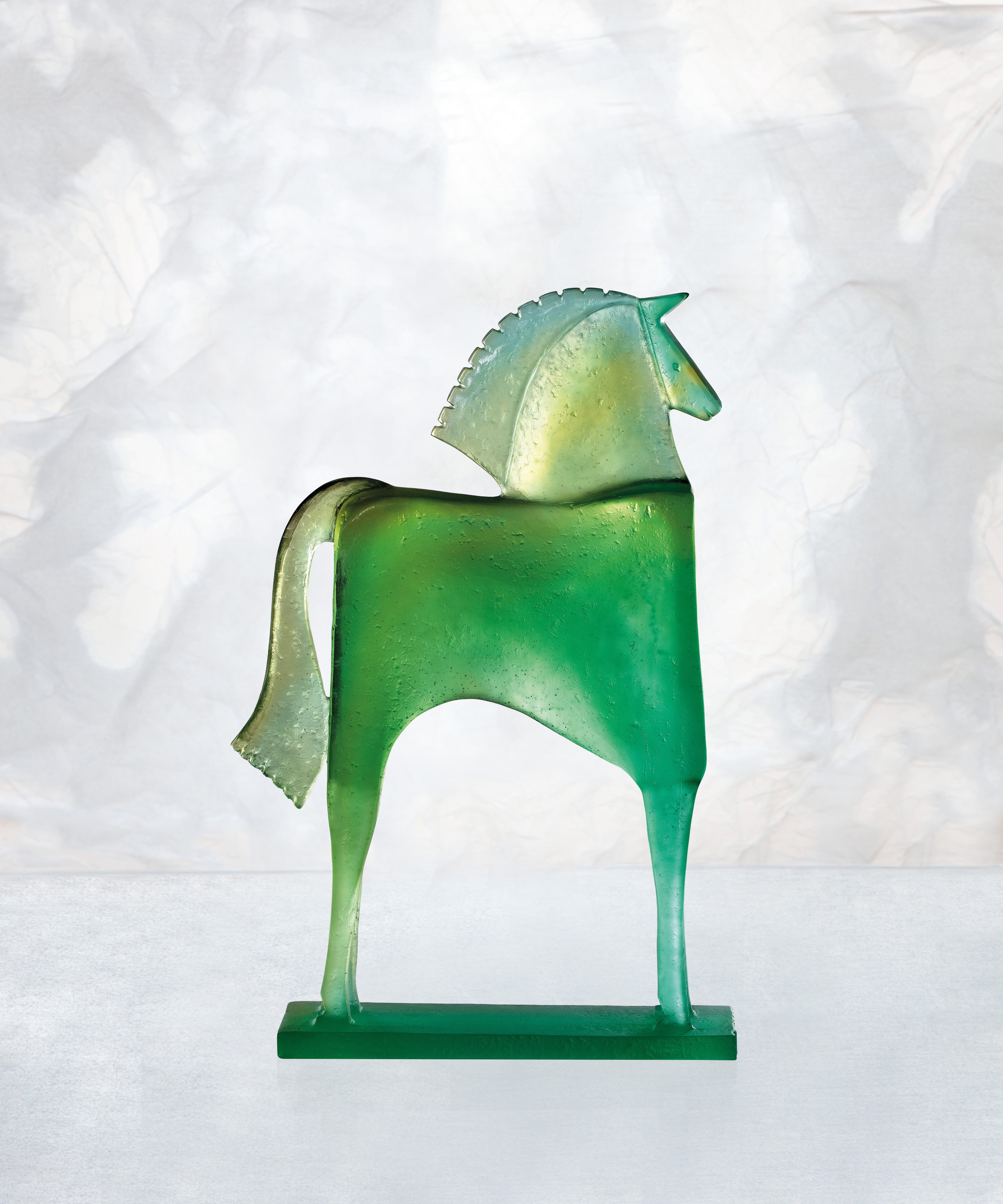 daum-troya-de-carlos-mata-sculpture-cheval-275ex-cristal image 2