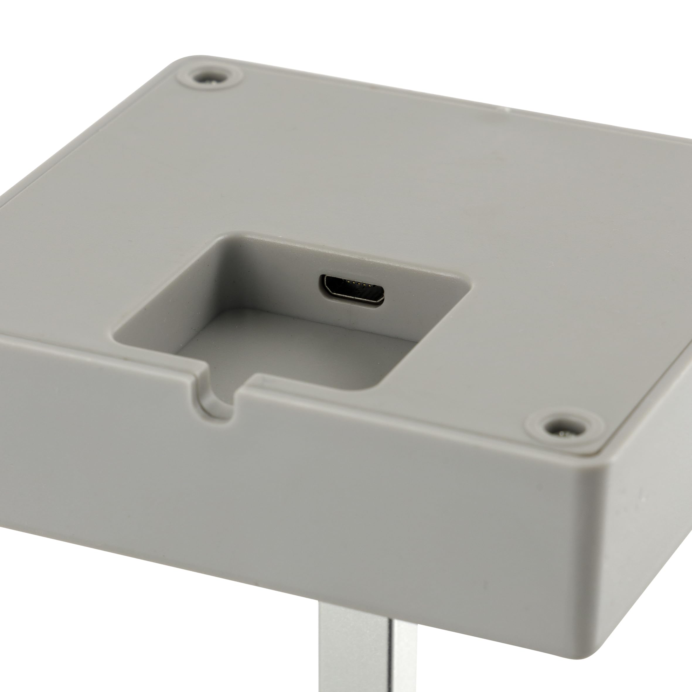 baroni-home-illuminazione-lampe-table-led-grise-11x11x26-cm image 3