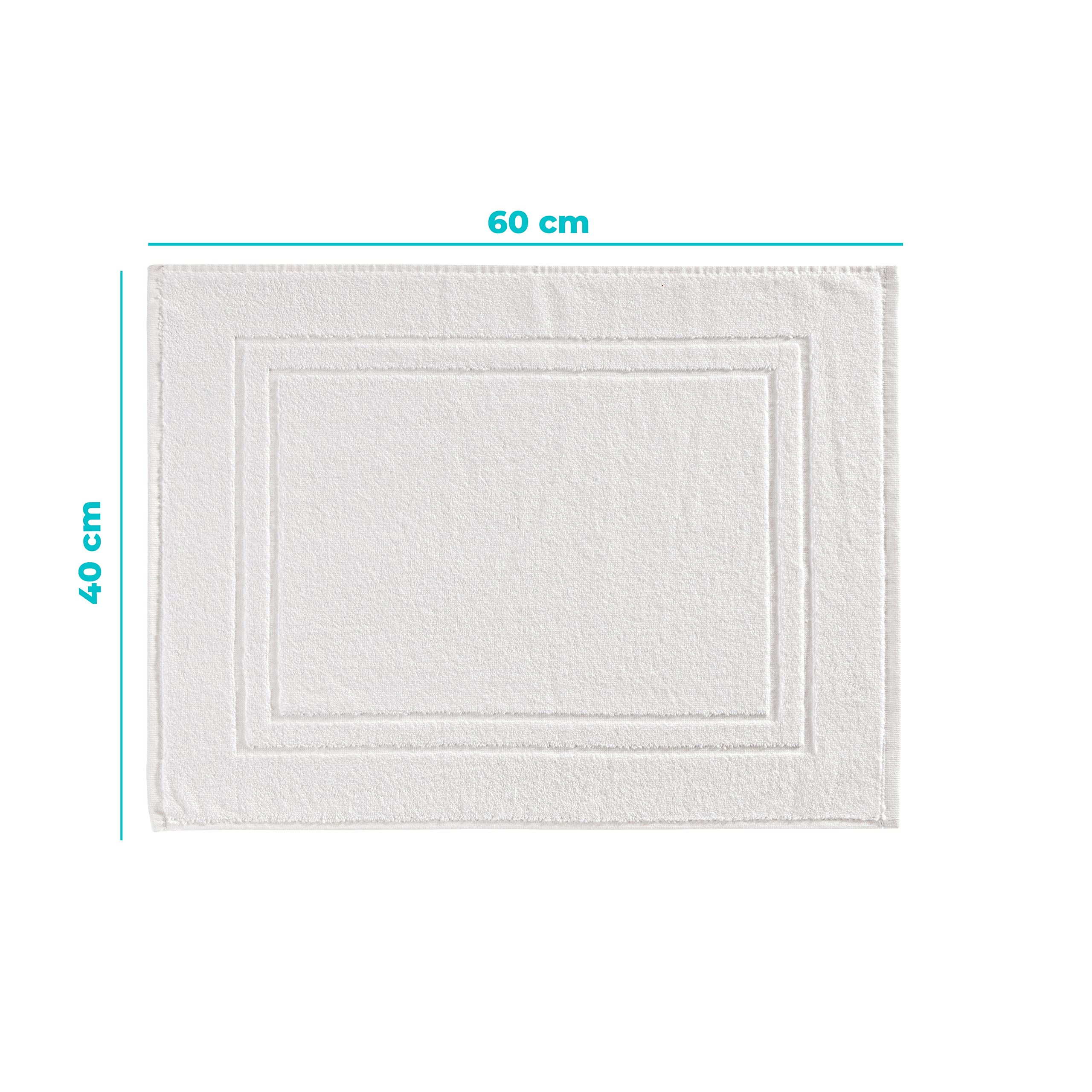 baroni-home-tessile-tapis-de-bain-coton-blanc-45x60-cm image 3