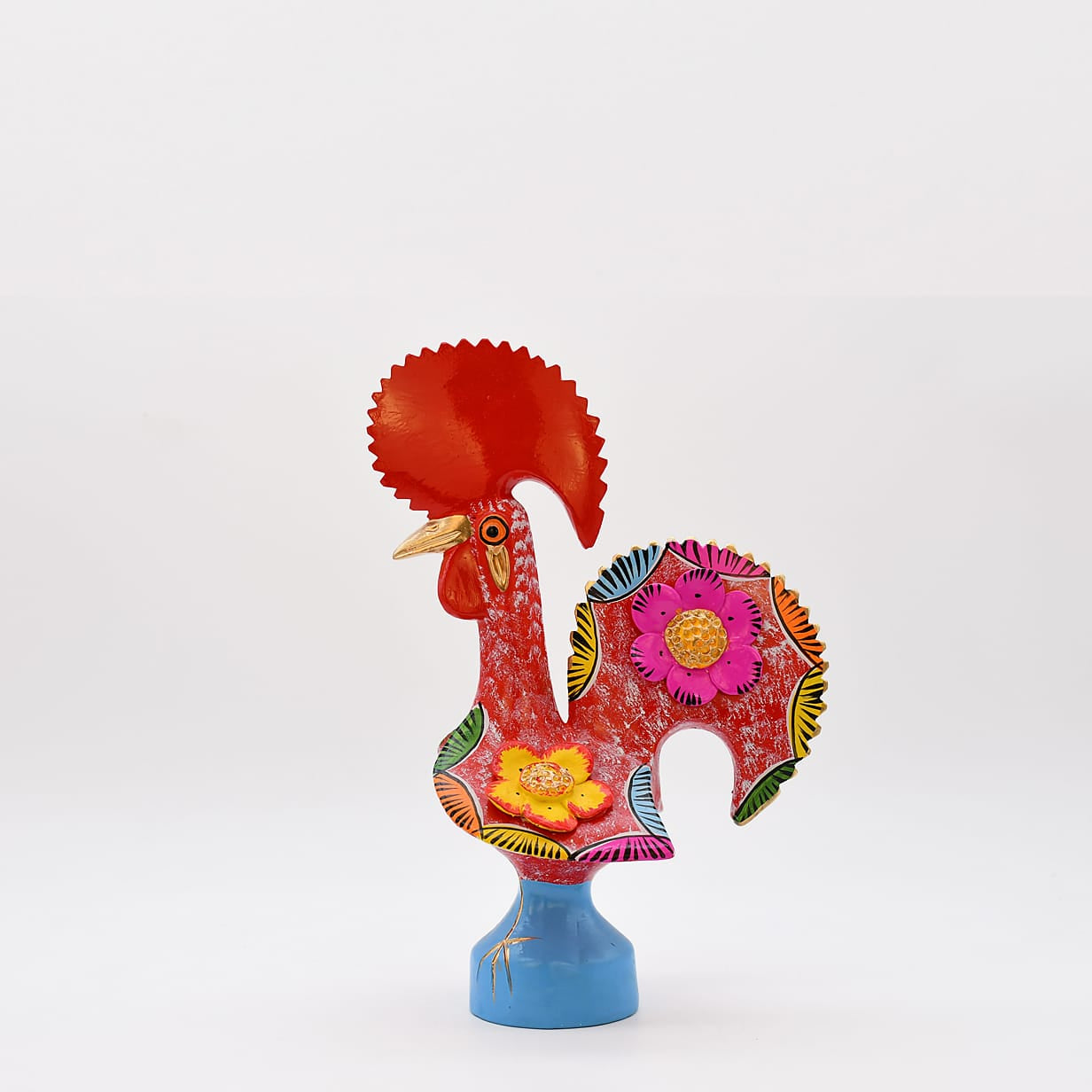 luisa-paix-o-coq-de-barcelos-25cm-rouge-figurine-d-co-portugaise image 1