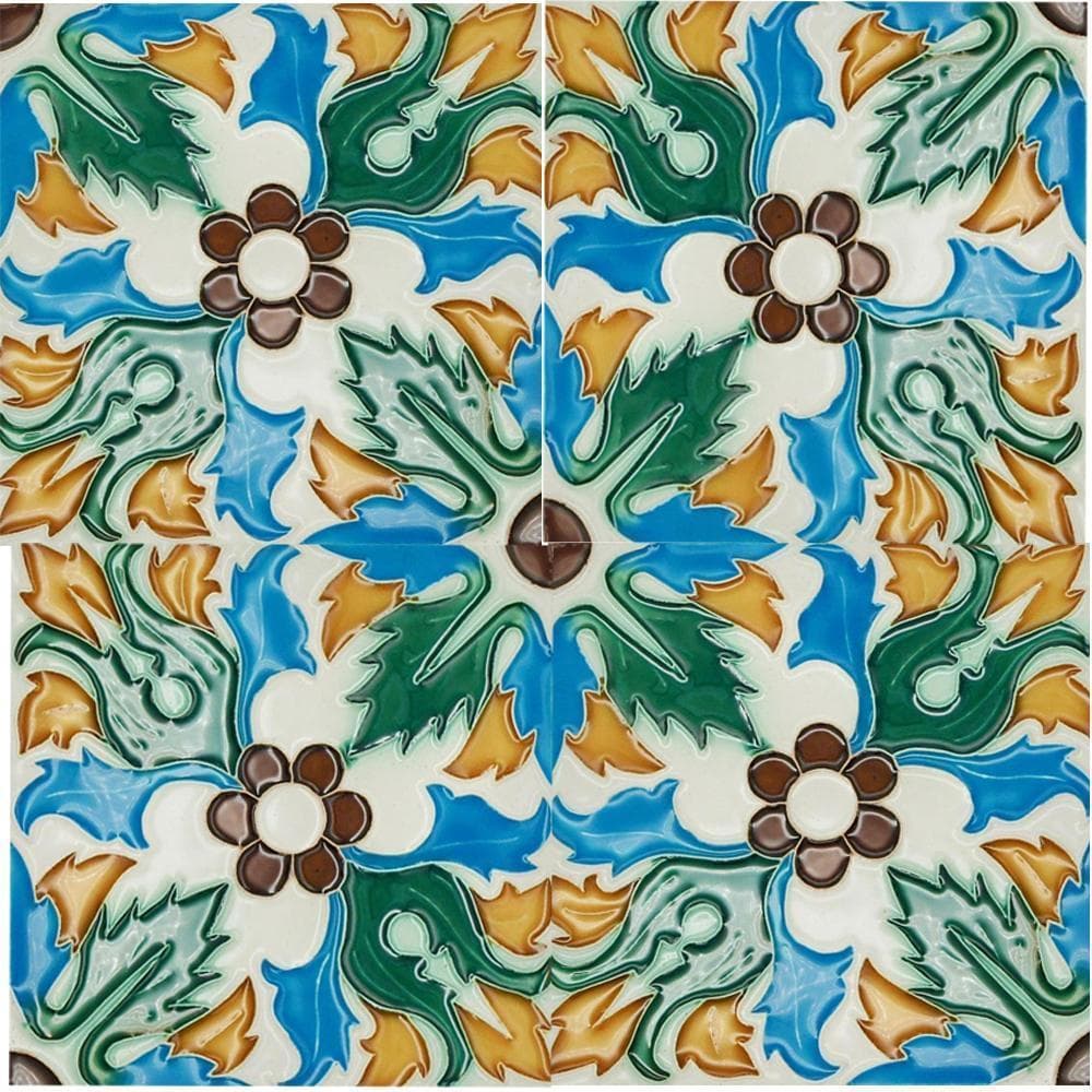 luisa-paix-o-hispano-maure-azulejo-relief-14x14cm image 3